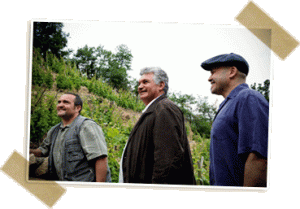 From Left to right: Yves Cuilleron, Pierre Gaillard and François Vilard, founding partners @ Les Vins de Vienne